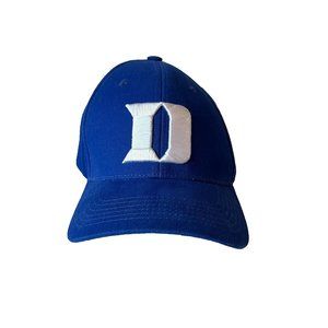 Duke Blue Ball Cap with a Embroidered White Letter D, 100% Cotton, New with Tags